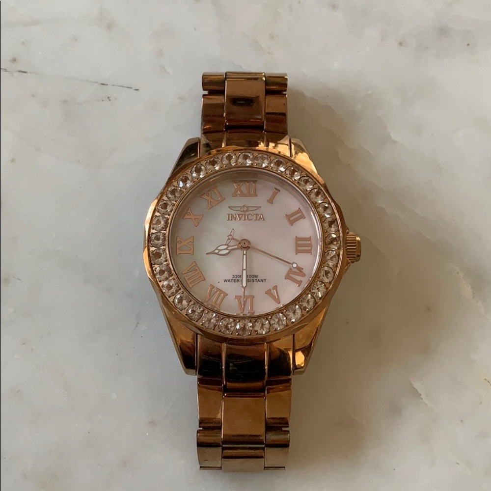 INVICTA angel blush watch fits 6 inch wrist